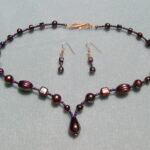 Bronze Necklace and Earrings