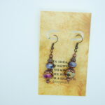 Copper and Crystal Earrings