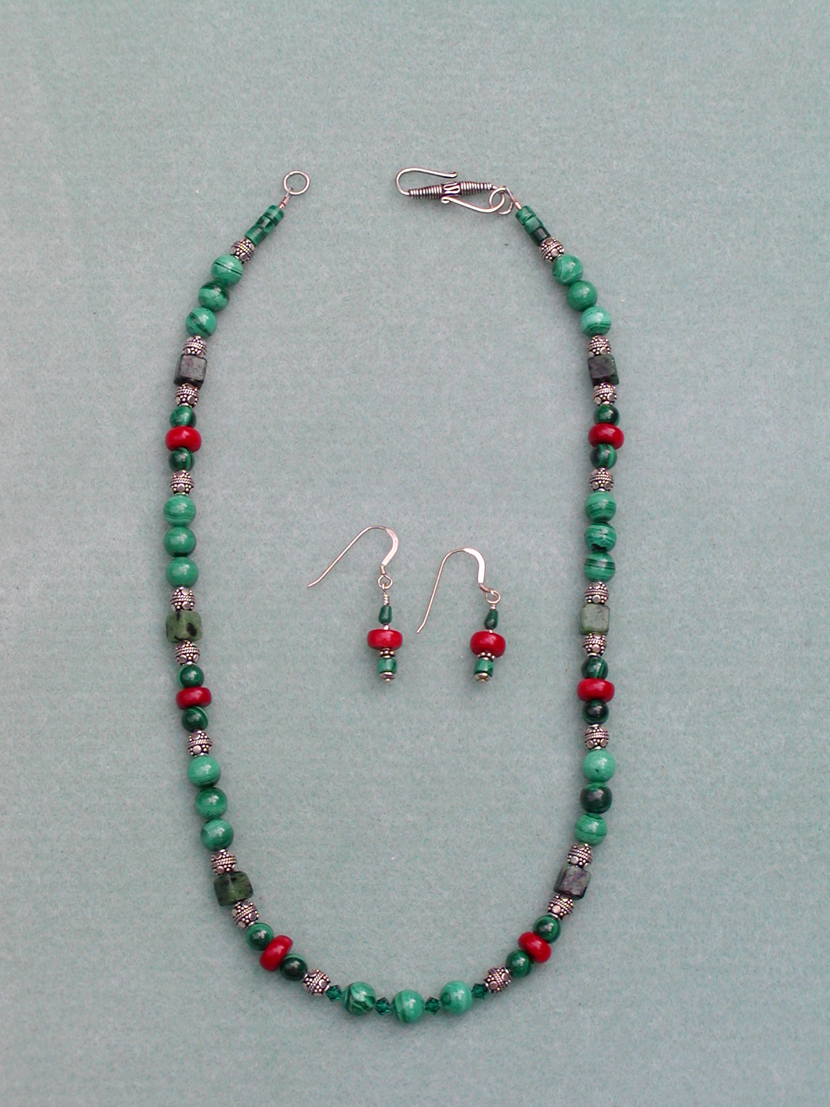 Christmas Necklace and Earrings